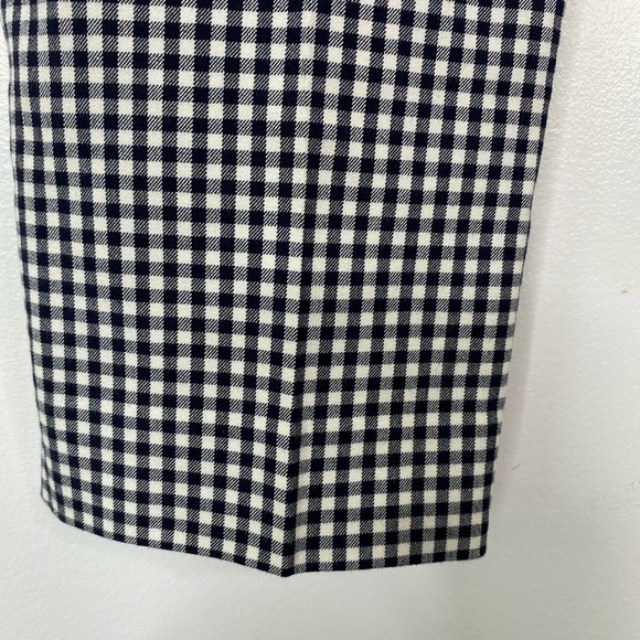 Talbots Chatham Pants Black Ivory Check Gingham Sz. 14 Preppy - Picture 4 of 9